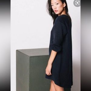 Elizabeth Suzann Billie Sweater Dress, black organic cotton
